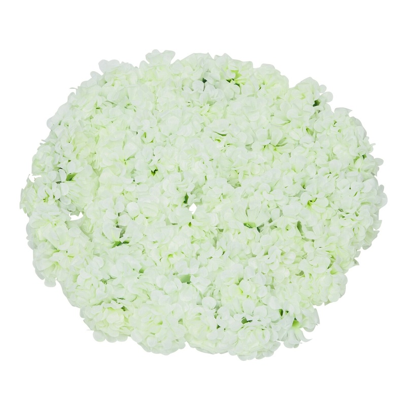 60 Pack Mini Pompom Hydrangeas for Arts and DIY Crafts, Light Green Artificial Flowers (2 Inches)