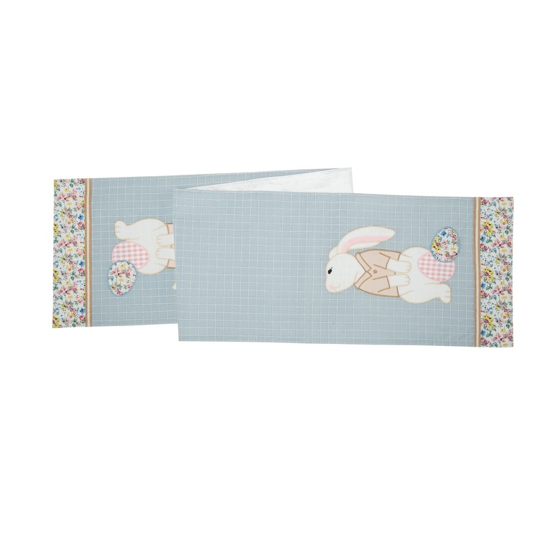 13″ x 72″ Bunny Rabbit Easter Eggs Table Runner