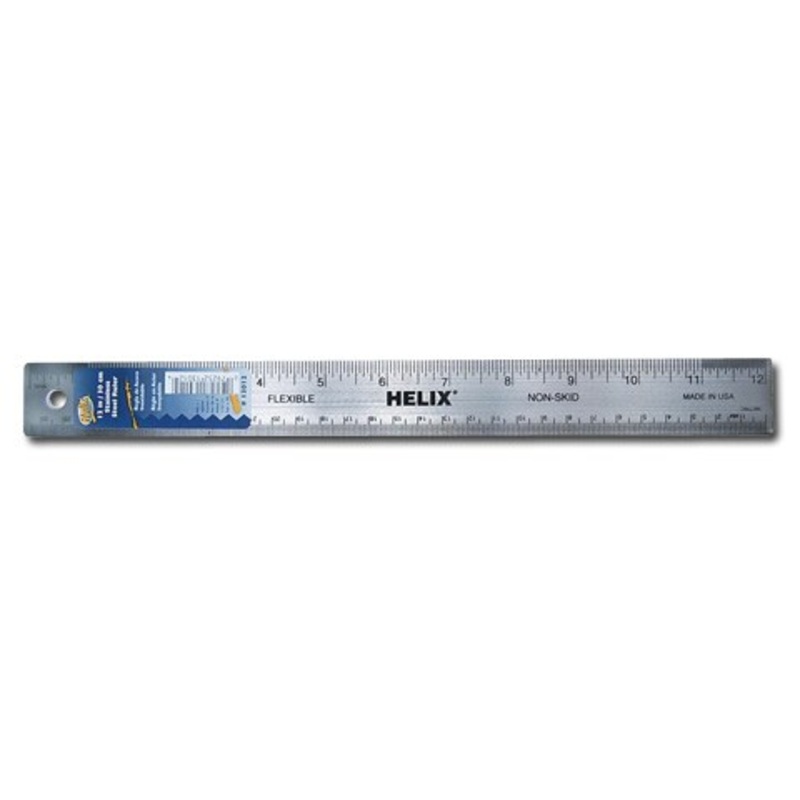 STAINLESS STEEL CORK BACKED RULER 12 INCH