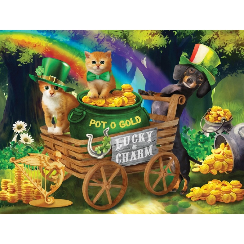 Sunsout Lucky Charms 300 pc  St. Patricks Day Jigsaw Puzzle 28933