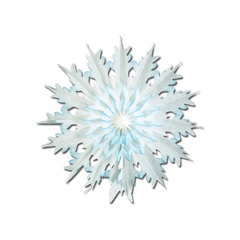17″ Dip Dyed Snowflake Holiday Hanging Party Christmas Decoration