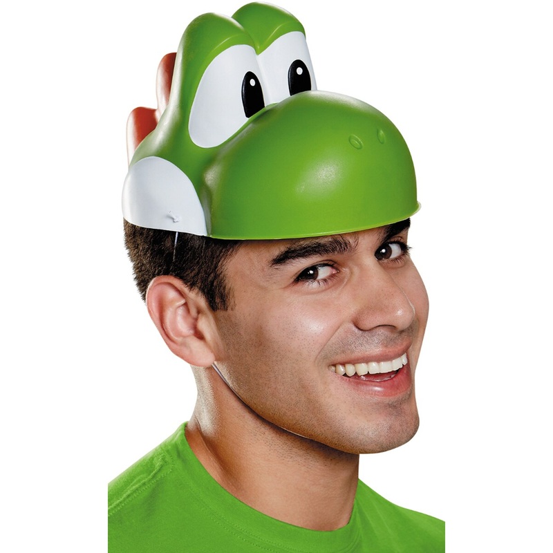 Adults Super Mario Brothers Yoshi Mask Costume Accessory