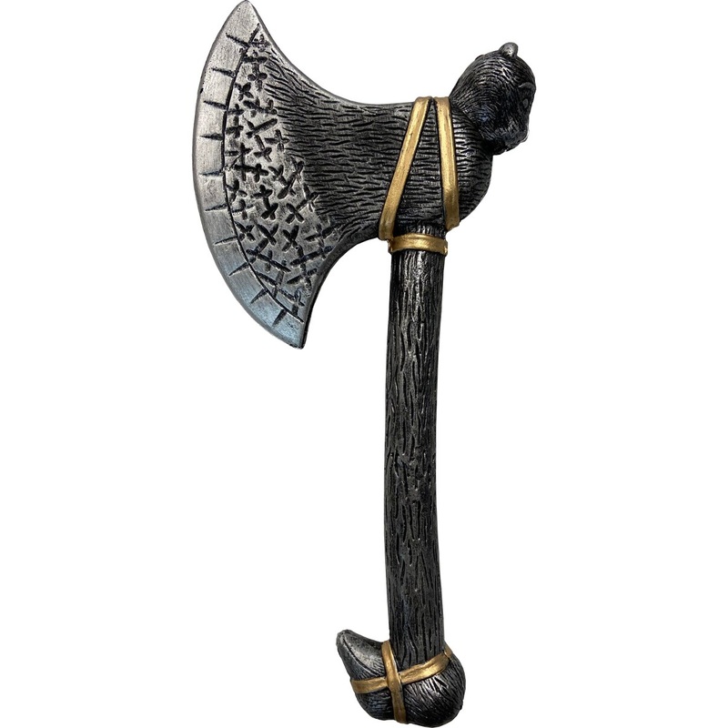 Barbarian Bone Axe Weapon Toy Costume Accessory