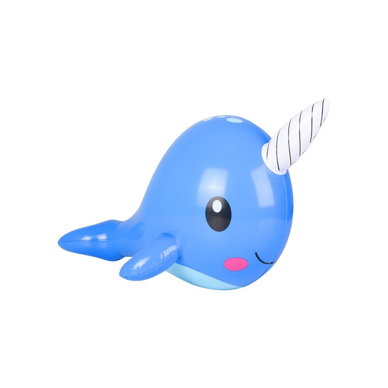 Blue Narwhal Ocean Animal Inflatable 24″