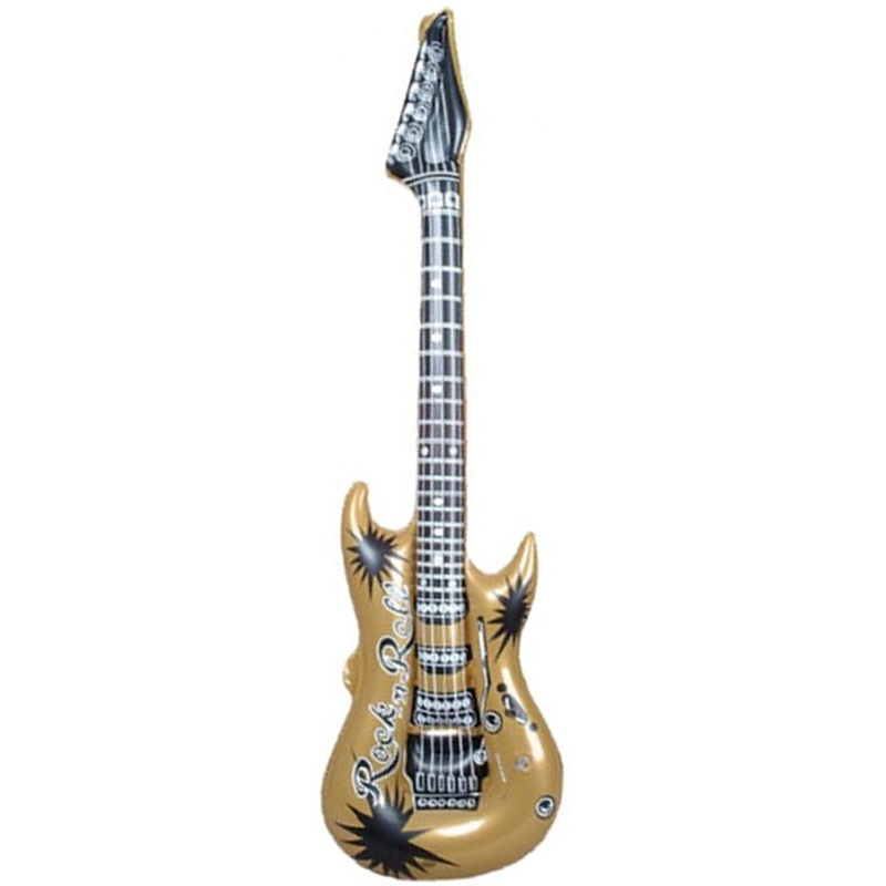 Inflatable Gold Hero Costume Party Decoration Guitar
