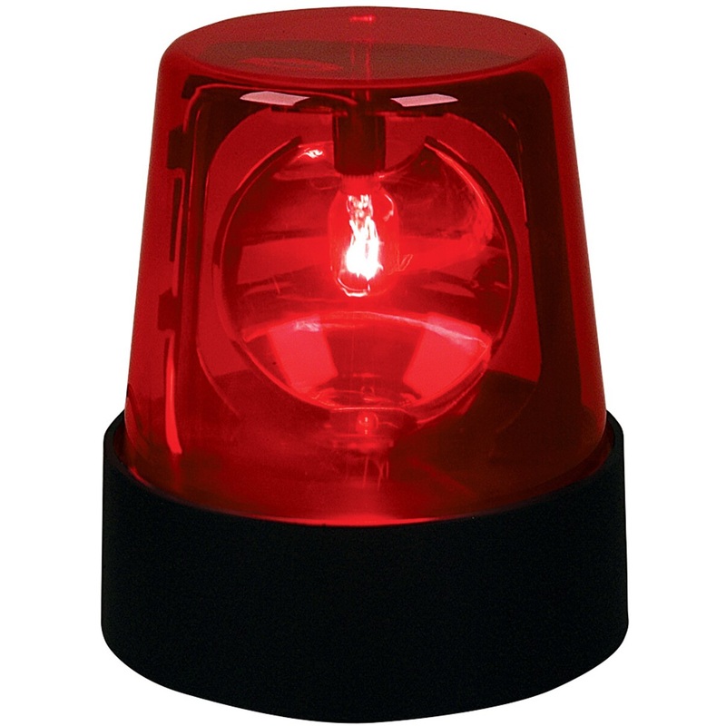 Large New 7 Inch Red Flashing Beacon Party Strobe Light