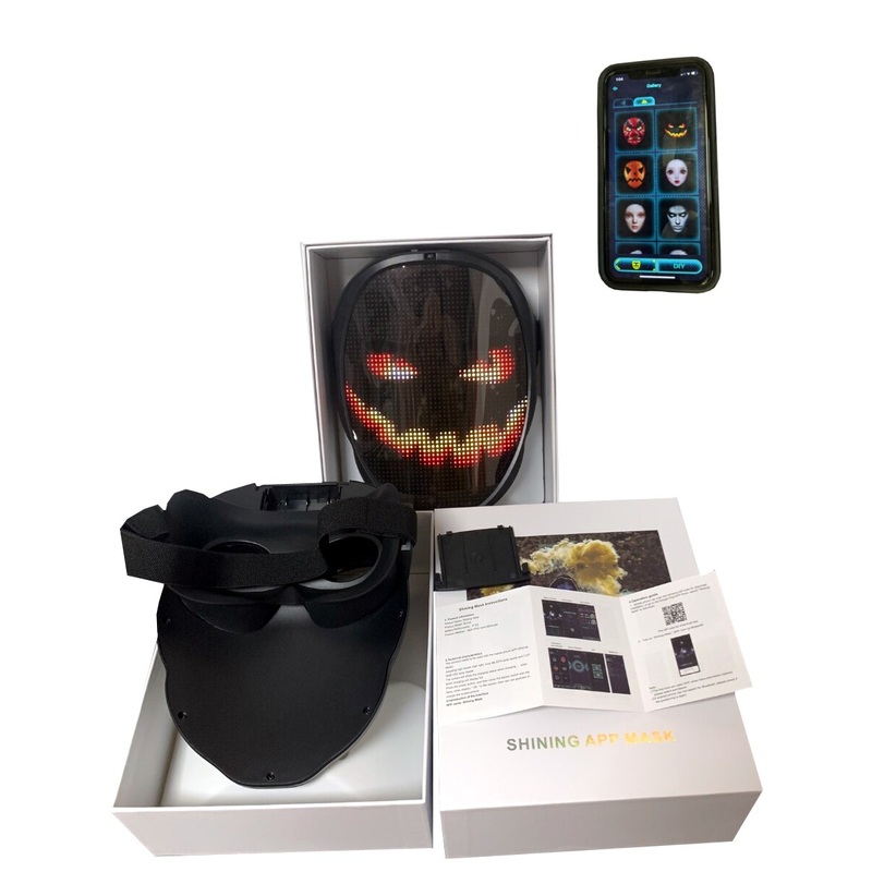 Programmable LED Light Up Mask
