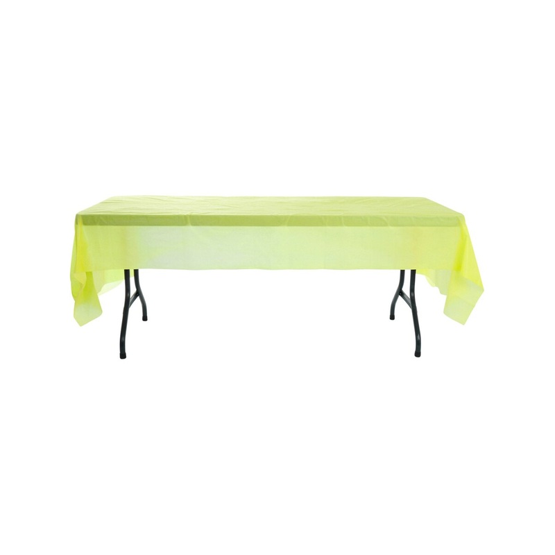 Yellow Birthday Halloween Party Decoration Plastic Table Cloth Cover