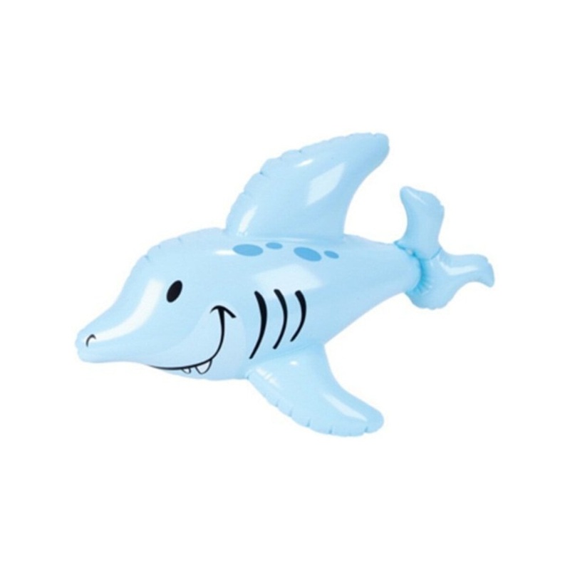 24″ Blue Inflatable Hawaiian Luau Tropical Sea Life Shark Decoration