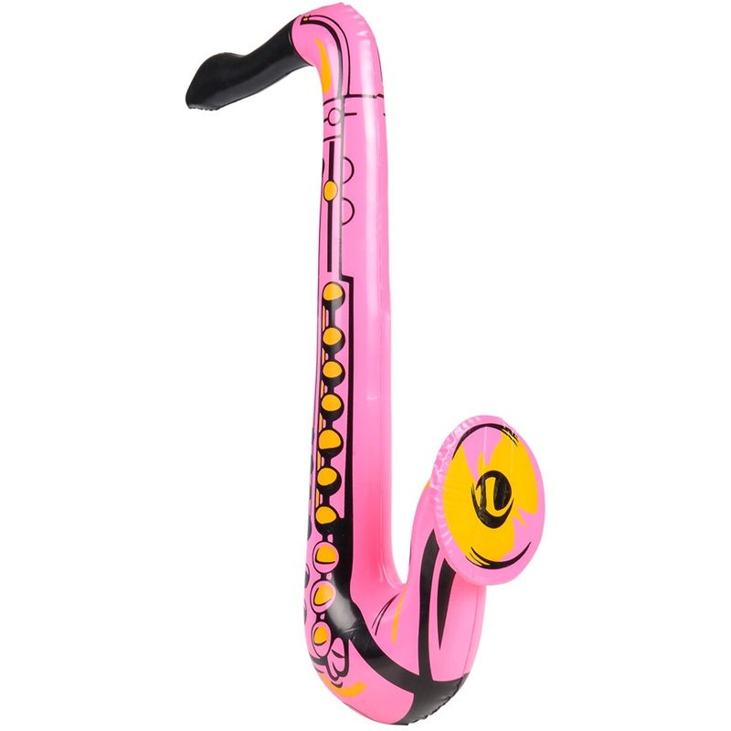 24″ Inflatable Pink Jazz Instrument Costume Party Decoration Saxophone