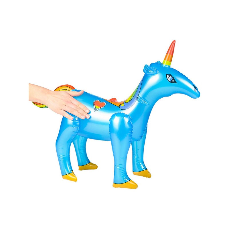 36″ Blue Inflatable Unicorn Fairy Tail Fantasy Party Decoration