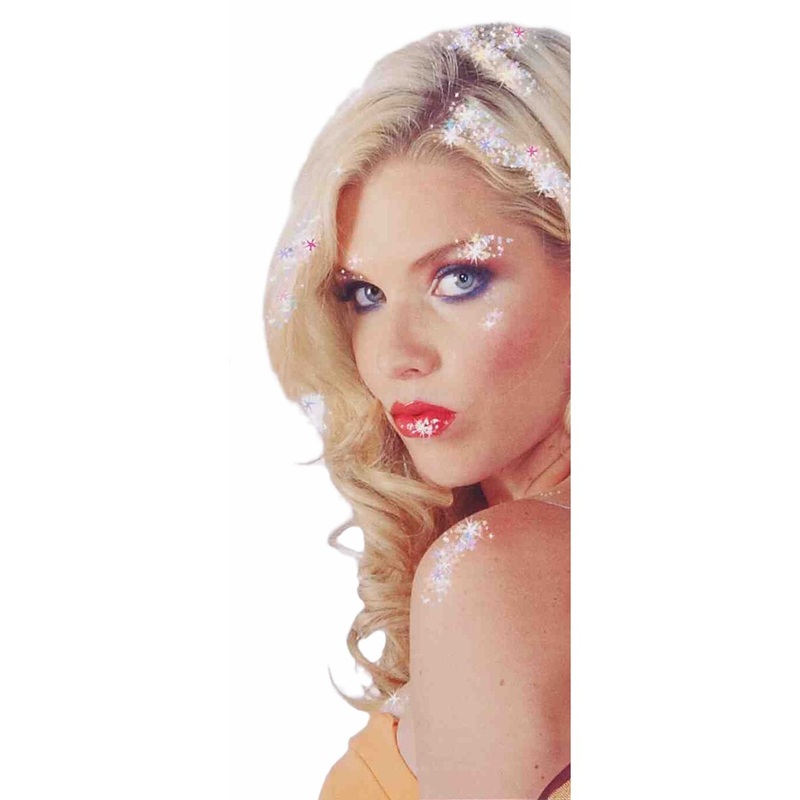 4 Color Water Washable Halloween Costume Hair and Body Glitter Set