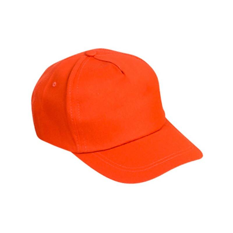 Adults Orange Color Baseball Hat Costume Accessory