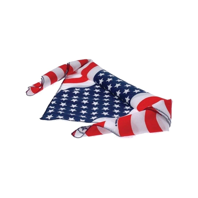 American Flag Pattern USA Bandana Head Scarf Costume Accessory