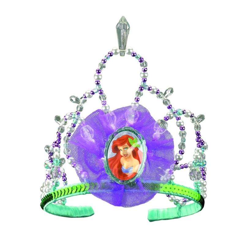Disney The Little Mermaid Costume Fairy Princess Ariel Queen Teal Blue Tiara