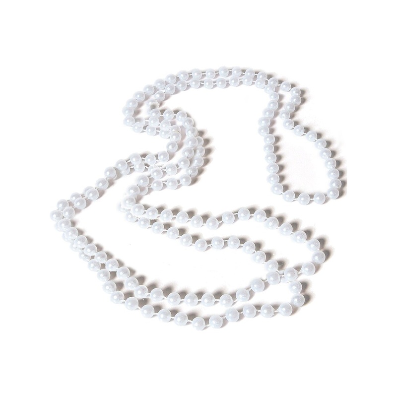 Roaring 20s Flapper Girl Costume 60″ Long Pearl Necklace