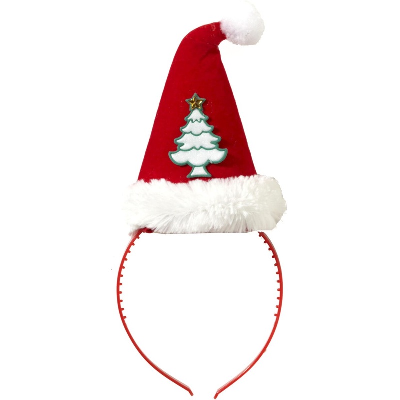 Santa Christmas Tree Headband Hat Festive Holiday Costume Accessory