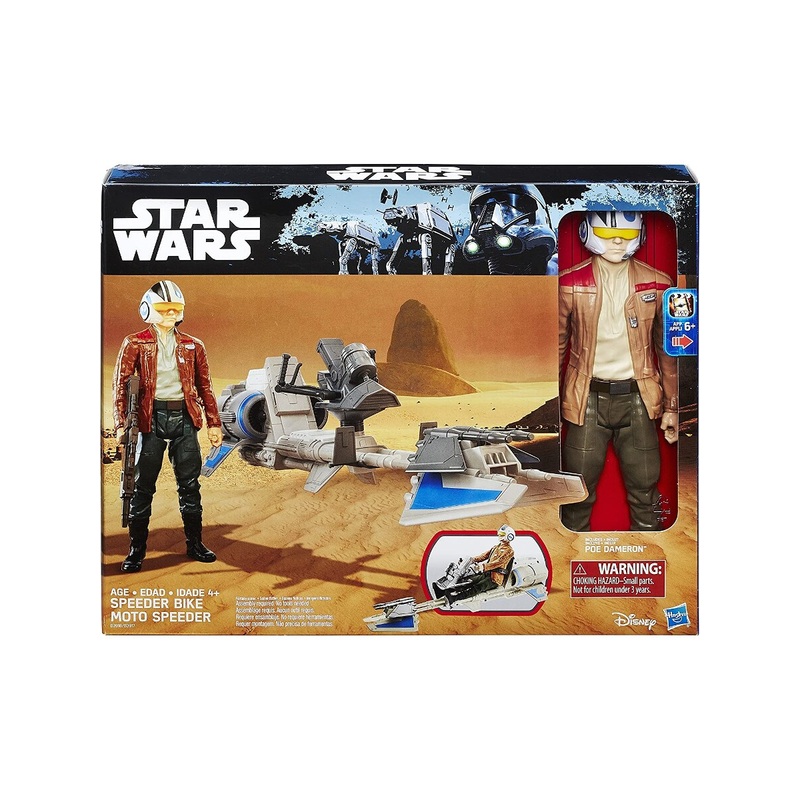 Star Wars The Force Awakens 12″ Speeder Bike Poe Dameron Figure