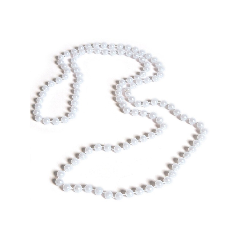 Womens 20s Flapper Faux Pearl Necklace 62″ Costume Accessory