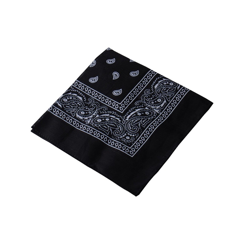 12 Black Cowboy Cowgirl Western Bandana Head Scarf Costume Accessory