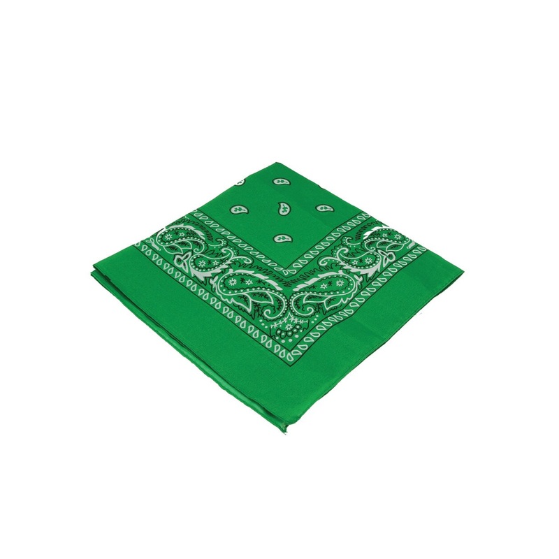12 Green Cowboy Cowgirl Western Bandana Head Scarf Costume Accessory
