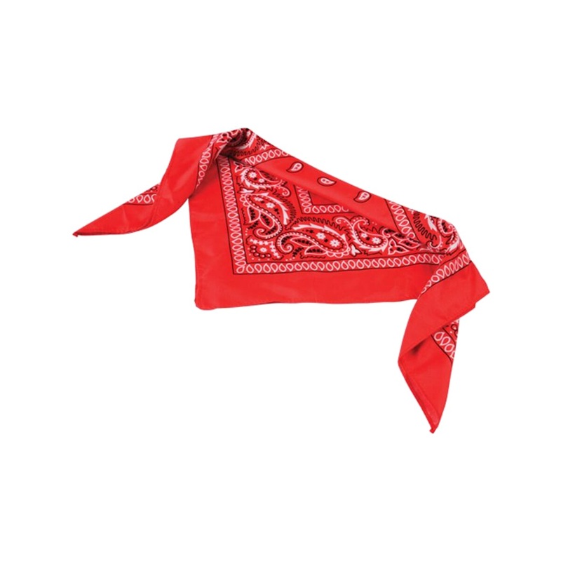 12 Red Cowboy Cowgirl Western Bandana Head Scarf Costume Accessory