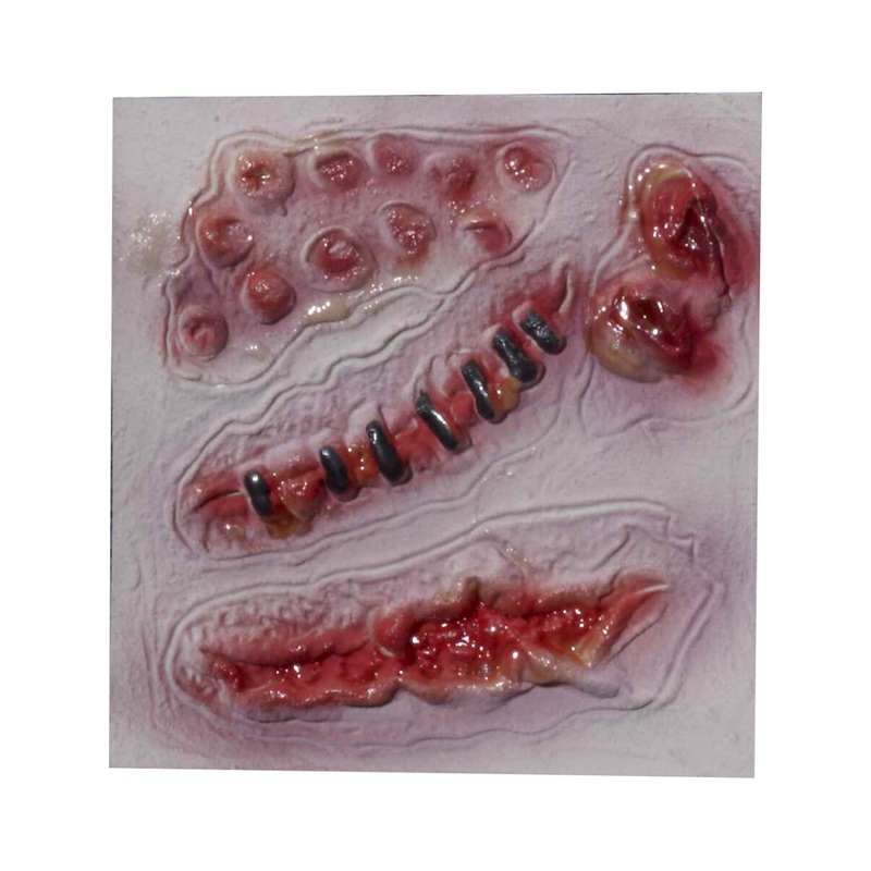 3 Zombie Bloody Scars Costume Latex Wound Prosthetics