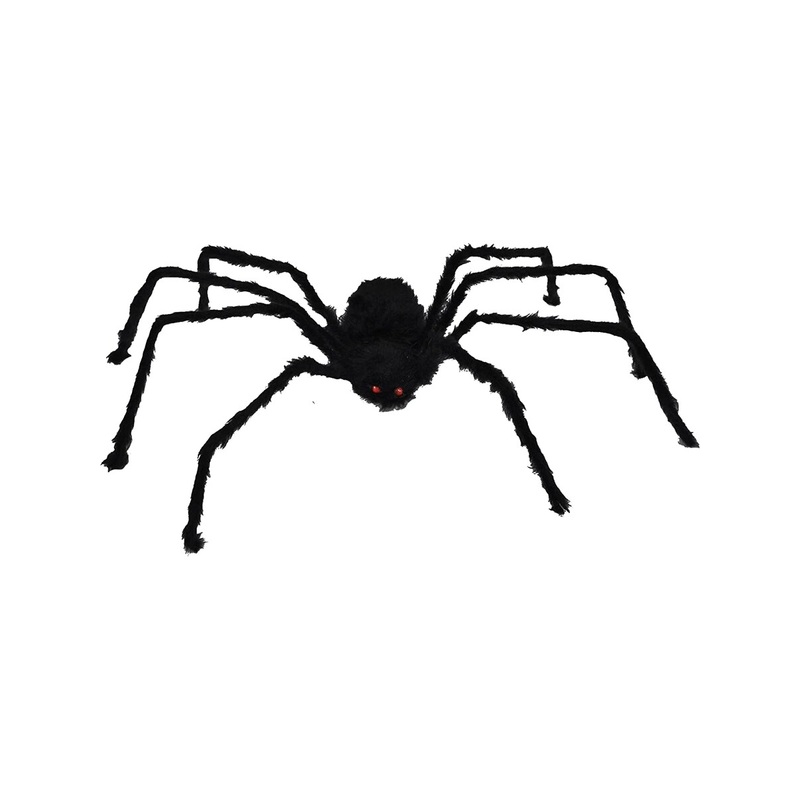 50″ Jumbo Giant Black Furry Spider Decoration