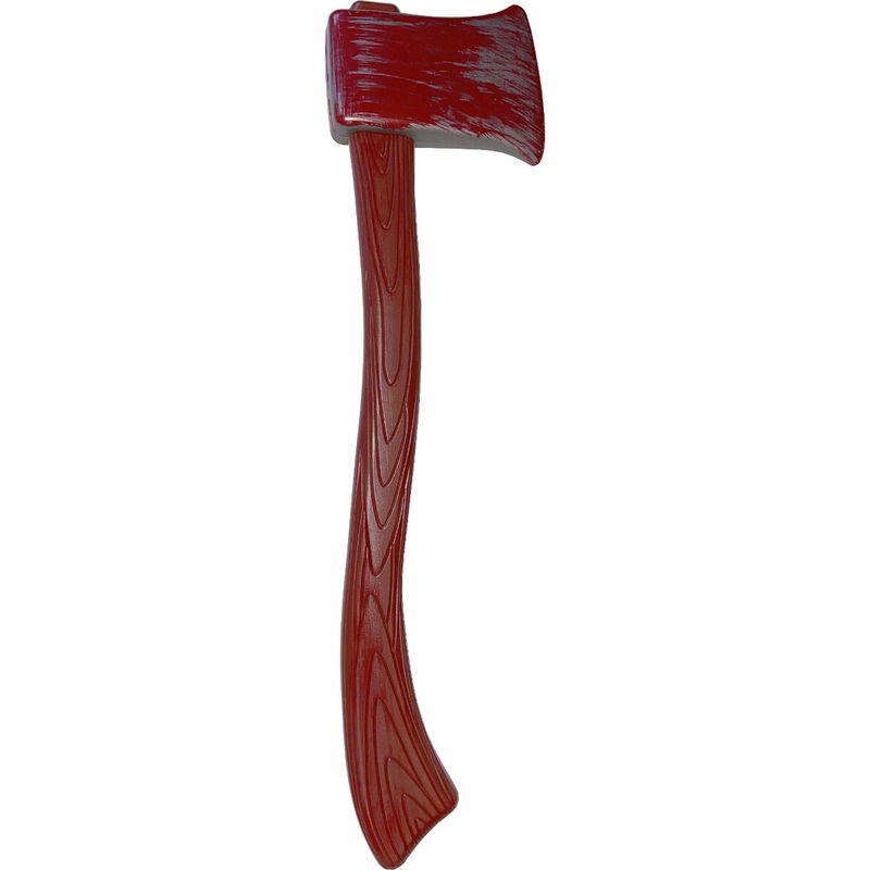Bloody Red Woodsman Axe Weapon Toy Costume Accessory