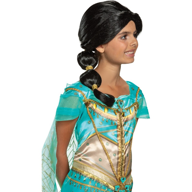 Girls Disney Aladdin Jasmine Wig Costume Accessory