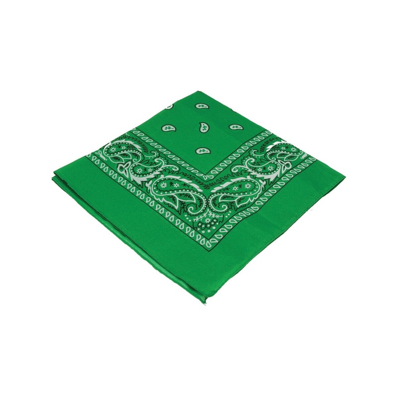 Green Cowboy Cowgirl Western Bandana Head Scarf Costume Accessory