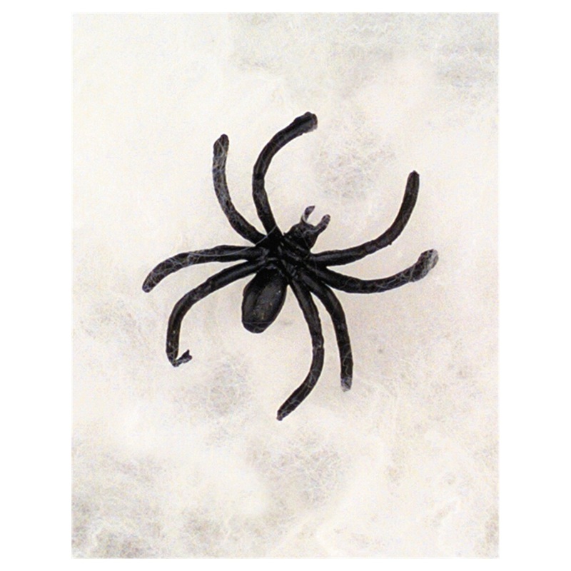 Lot 3 2″ Spider and Cob Webbing Scary Horror Halloween Haunted House Decoration