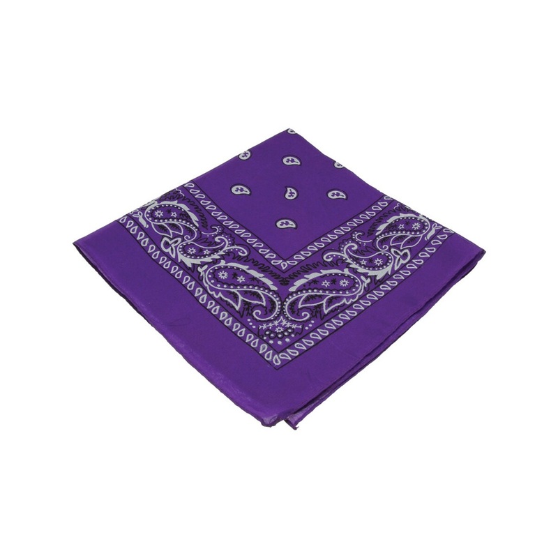 Purple Cowboy Cowgirl Western Bandana Head Scarf Costume Accessory