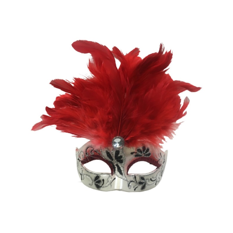 Red Mini Jordana Mask Mardi Gras Christmas Tree Ornament Decoration