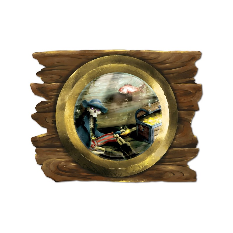 Sunken Ship Porthole Cutout Wall Party Decoration