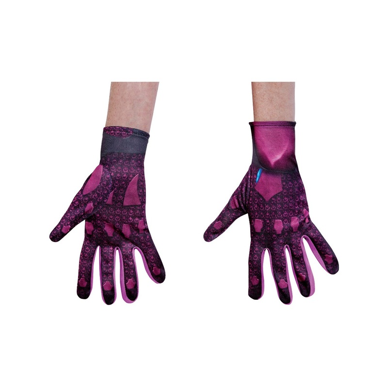 Womens Power Rangers Movie Pink Ranger Gloves Costume Accessory