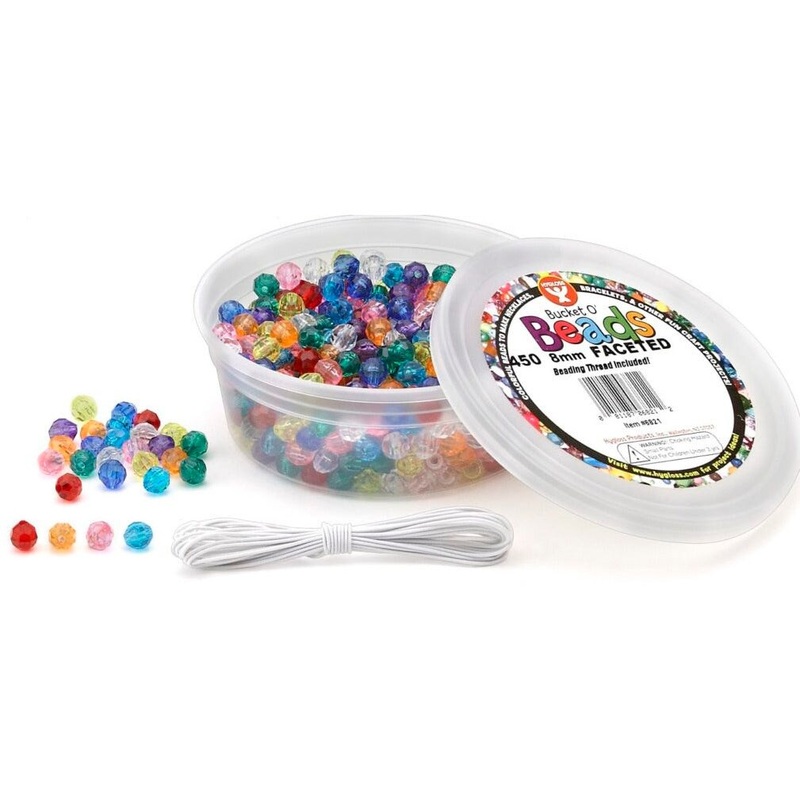 Bucket of Beads with Thread