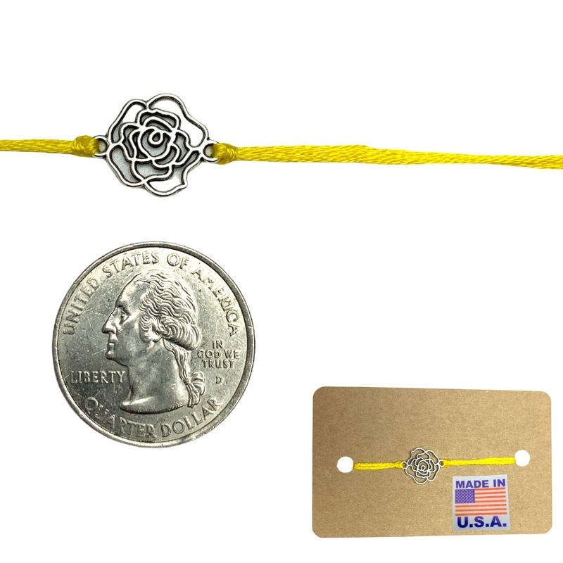 Rose Charm Rakhi, Rakhri, Rakhi for Brother, Rakhi for Bhai, Rose Charm Rakhi, Rose Rakhi, Rakhi Usa, Rakshabandhan