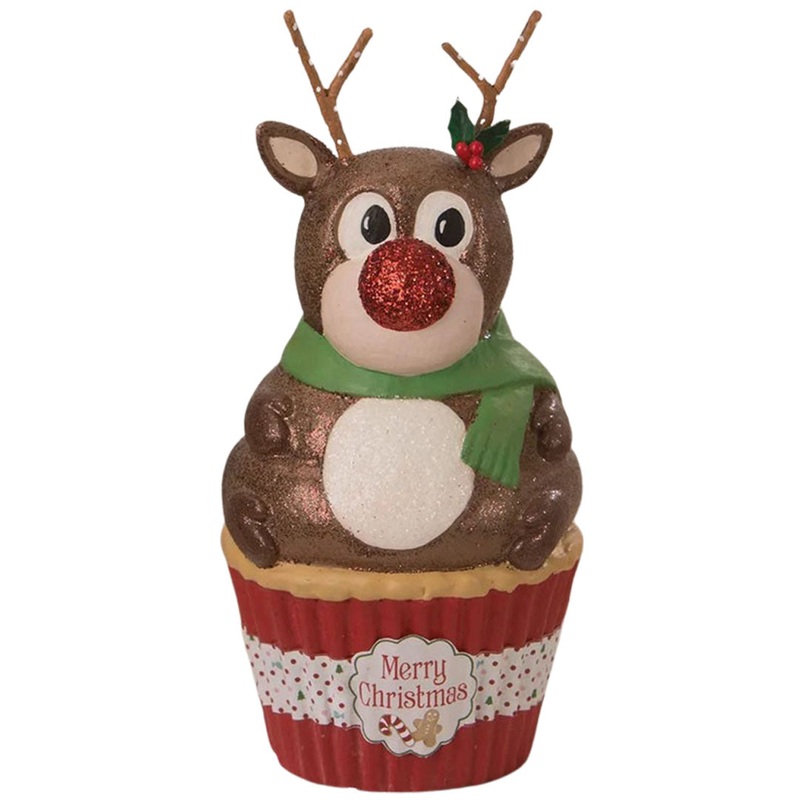 Rudolph Cupcake Container 6.5″