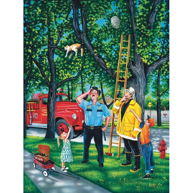 Sunsout Saving Whiskers 300 pc   Jigsaw Puzzle 60848