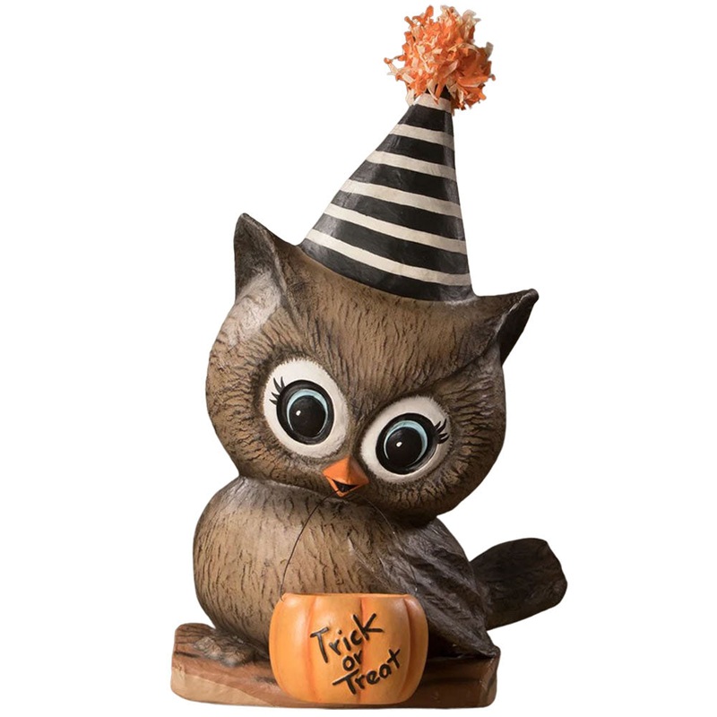 XL Hoot Halloween Figurine 17″