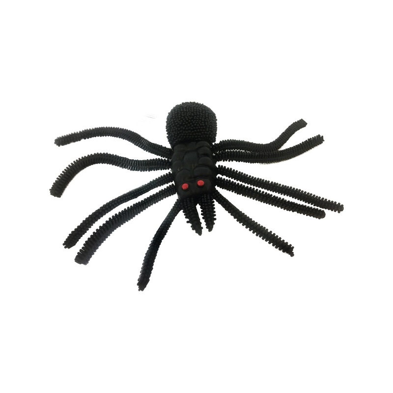 10″ Black Rubber Halloween Horror Decoration Fake Toy Spider
