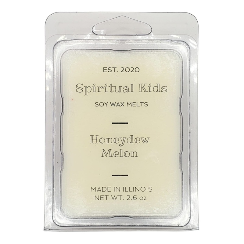Honeydew Melon Soy Wax Melts 1 Pack 2.6oz All Natural Soy Wax 6 Cubes Hand Poured with Fragrant/Essential Oils!