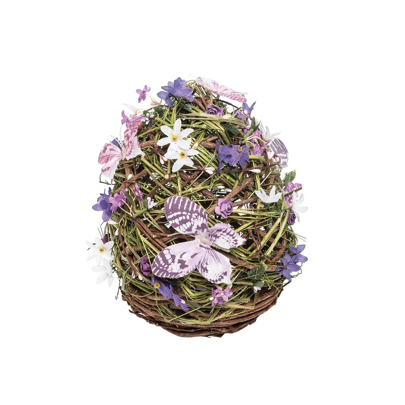 Large Lavender Egg Easter Figure Figurine