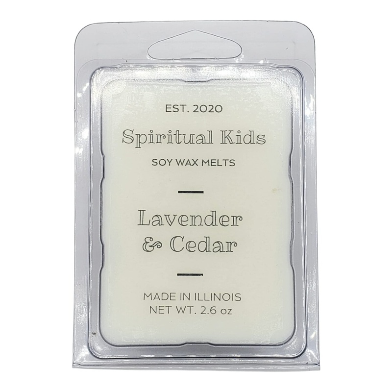 Lavender & Cedar 1 Pack All Natural Soy Wax Melts 6 cubes 2.6oz Hand Poured with Fragrant/Essential Oils!