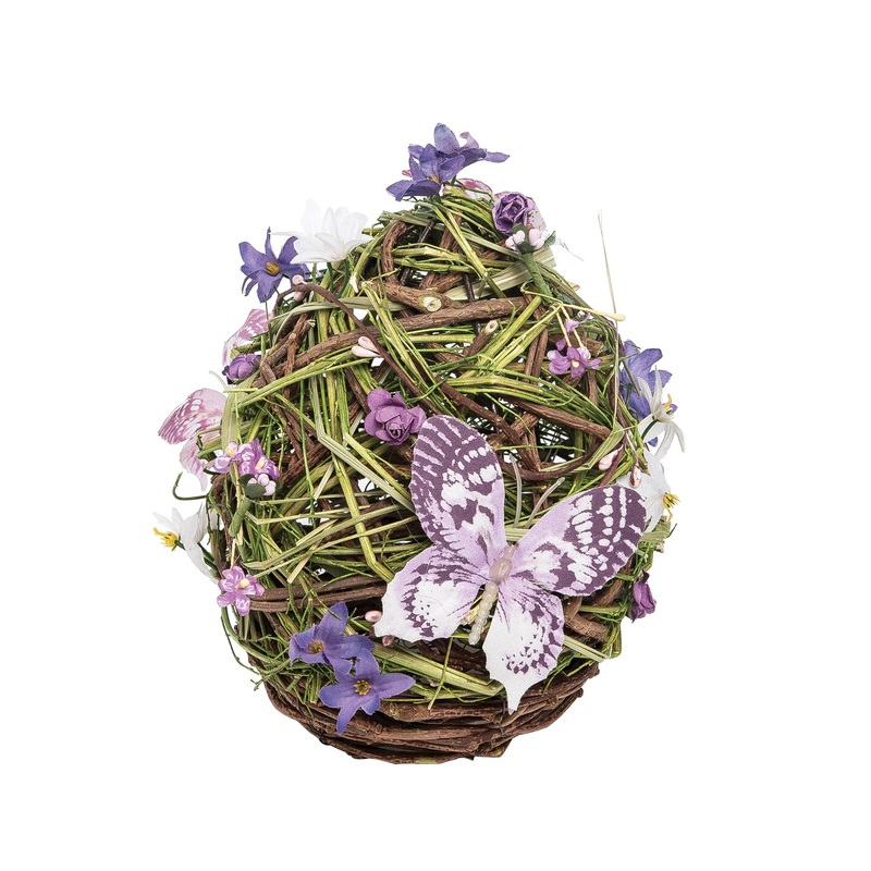 Medium Lavender Egg Easter Figure Figurine