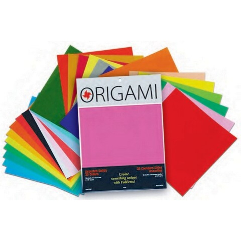 ORIGAMI PAPER ASSORTED COLOR 35 SHEETS