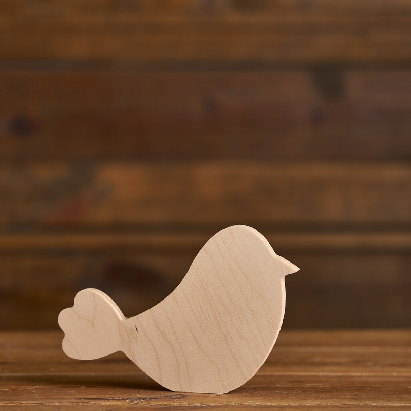 6.6 in. Unfinished Chunky Bird
