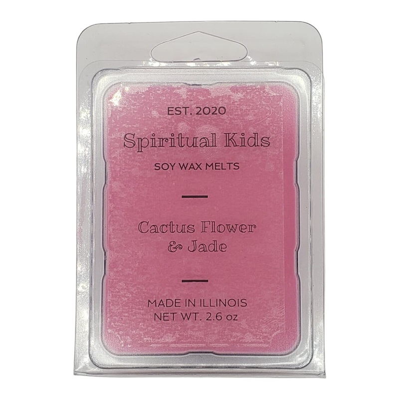 Cactus Flower & Jade 1 Pack All Natural Soy Wax Melts 6 cubes Hand Poured with Fragrant/Essential Oils!