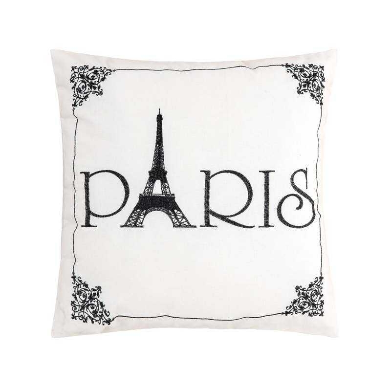 Embroidered Paris Pillow Collection